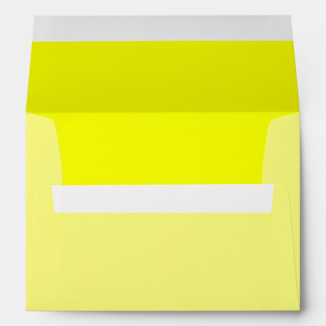 Lemon Yellow Background Color Customize This! Envelope (Back (Bottom))