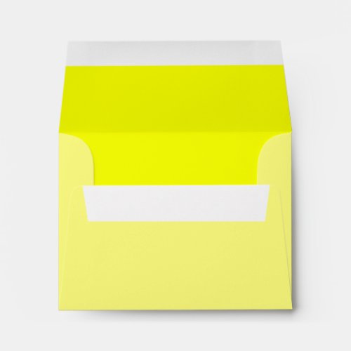 Lemon Yellow Background Color Customize This Envelope