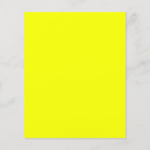 Lemon Yellow Background Color Customize This! Flyer