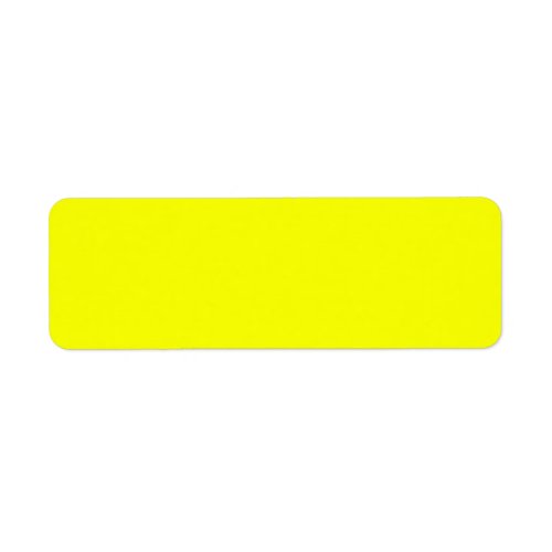 Lemon Yellow Background Color Customize This Label