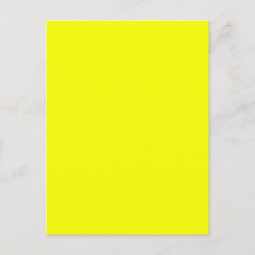 Lemon Yellow Background Color Customize This Postcard