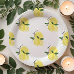 Lemon Yellow Bridal Shower Paper Plates<br><div class="desc">Lemon Yellow Bridal Shower Paper Plate</div>