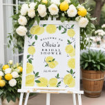 Lemon Yellow Citrus Bridal Shower Welcome Sign<br><div class="desc">Lemon Yellow Citrus Bridal Shower Welcome Sign. Perfect for a welcome sign for a bridal or baby shower.</div>