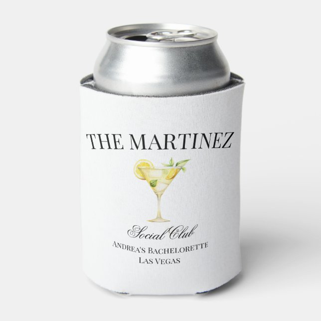 Lemon Yellow Cocktail Luxury Social Club  Can Cooler (Can Front)