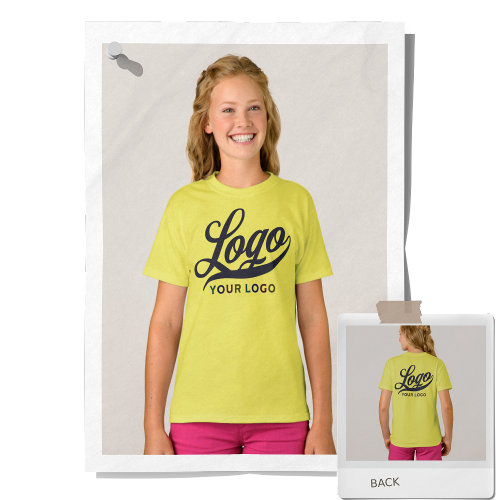 Lemon Yellow Company Logo Swag Business Kids Girls T_Shirt