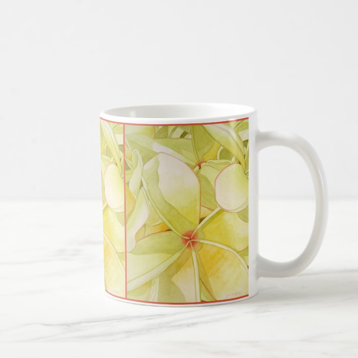 Lemon Yellow Frangipanis Coffee Mug