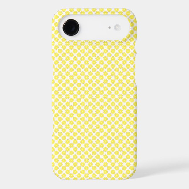 Lemon Yellow Fruit Food Pattern Case-Mate iPhone Case (Back)