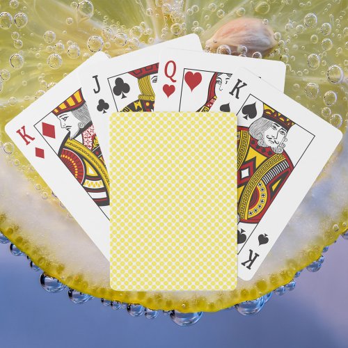 Lemon Yellow Fruit Pattern Poker Cards