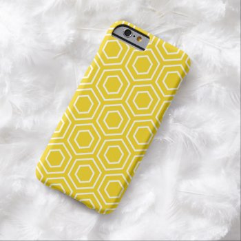Lemon Yellow Geometric Pattern Iphone 6 Case by ipad_n_iphone_cases at Zazzle