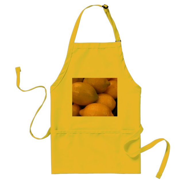 Lemon Yellow Kitchen Apron (Front)