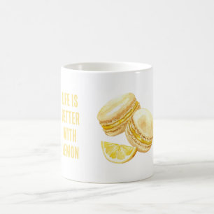 Lemon Yellow Macarons Coffee Mug