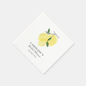 Lemon Yellow Main Squeeze Paper Napkin (Corner)