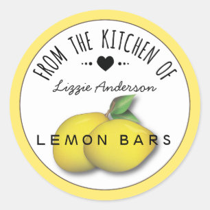 Lemon Yellow Modern From the Kitchen of Label