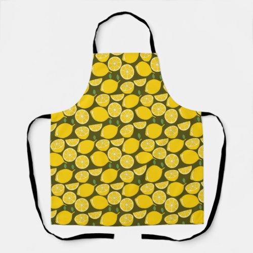 Lemon Yellow Modern Fun Cute Apron