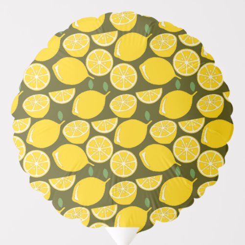 Lemon Yellow Modern Fun Cute Balloon