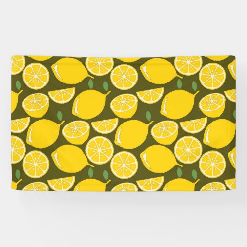 Lemon Yellow Modern Fun Cute Banner