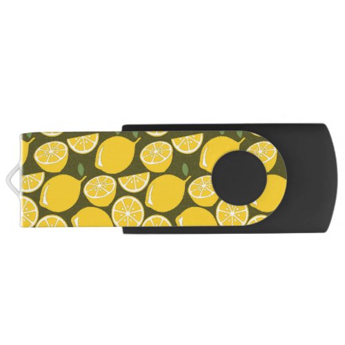 Lemon Yellow Modern Fun Cute Flash Drive