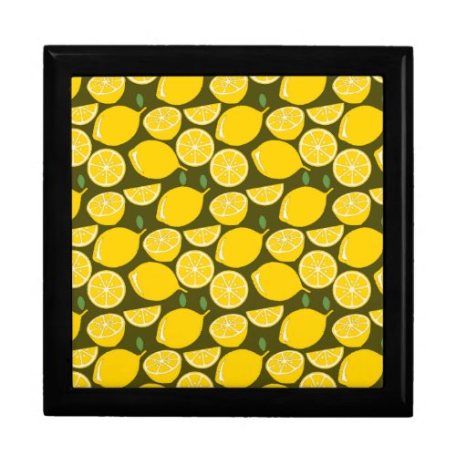 Lemon Yellow Modern Fun Cute Gift Box