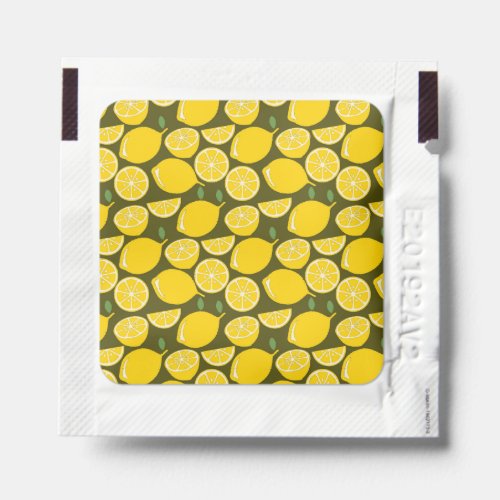 Lemon Yellow Modern Fun Cute Hand Sanitizer Packet