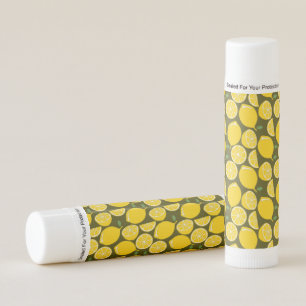 Lemon Yellow Modern Fun Cute Lip Balm
