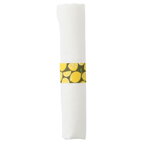 Lemon Yellow Modern Fun Cute Napkin Bands