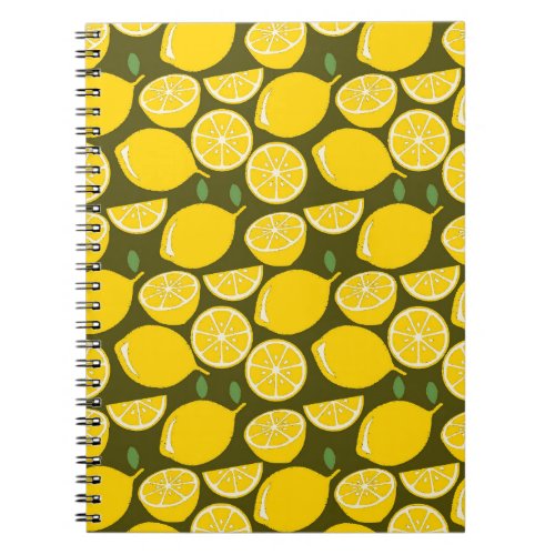 Lemon Yellow Modern Fun Cute Notebook