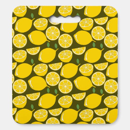 Lemon Yellow Modern Fun Cute Seat Cushion