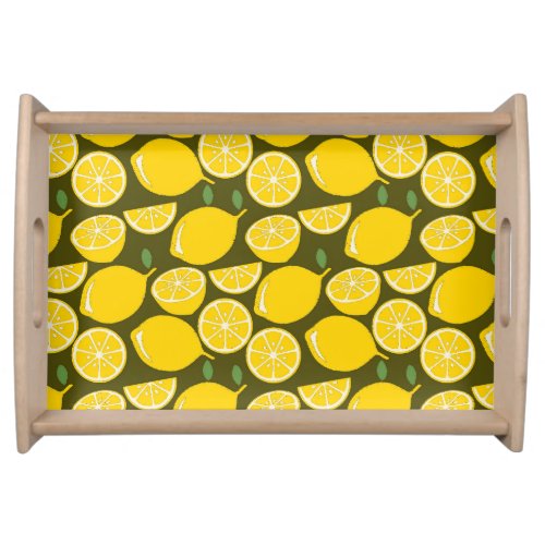 Lemon Yellow Modern Fun Cute Serving Tray