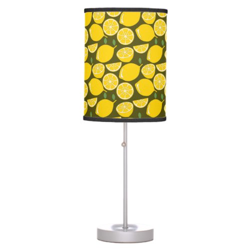 Lemon Yellow Modern Fun Cute Table Lamp