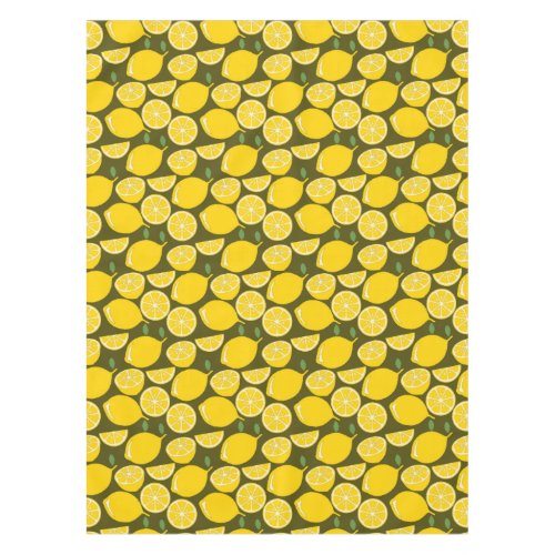Lemon Yellow Modern Fun Cute Tablecloth