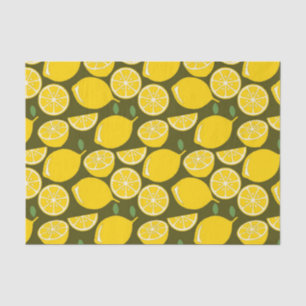 Lemon Yellow Modern Fun Cute Tissue Paper