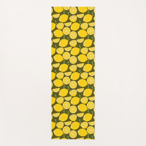 Lemon Yellow Modern Fun Cute Yoga Mat