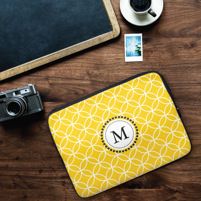 Lemon Yellow Monogram Laptop Sleeve (Creator Uploaded)
