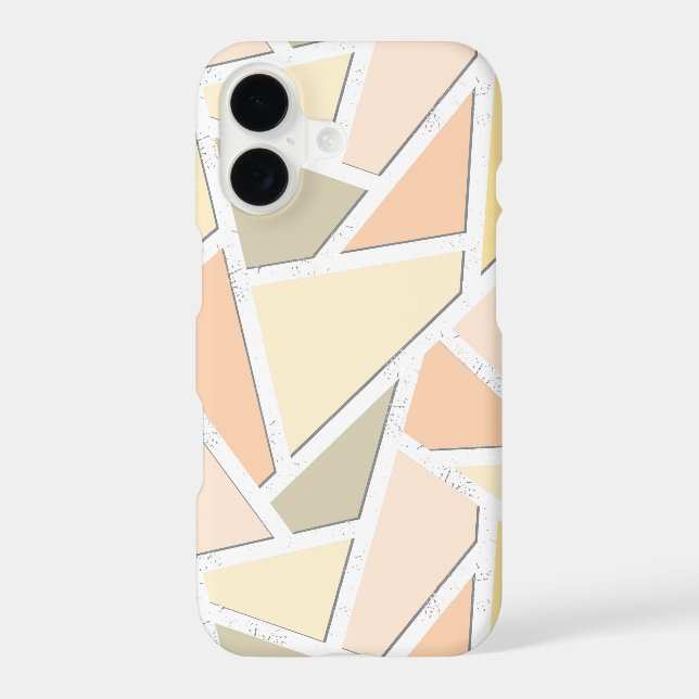 Lemon yellow mosaic pattern Case-Mate iPhone case (Back)