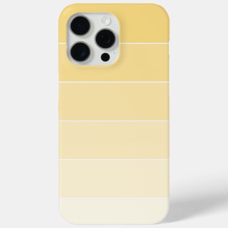 Lemon Yellow Ombré Stripes Iphone 15 Pro Max Case