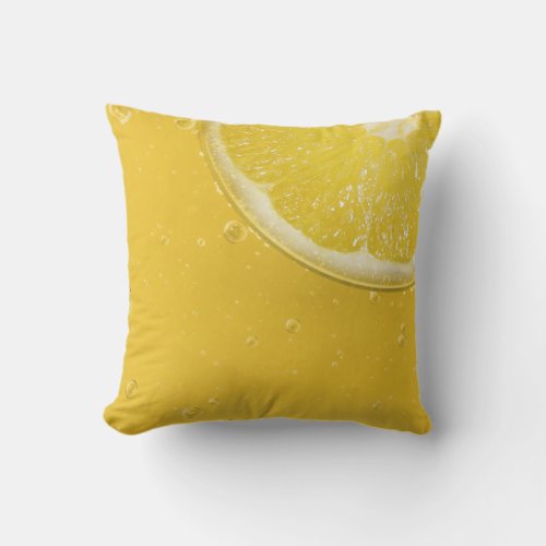 Lemon Yellow Outdoor Pool Pillow