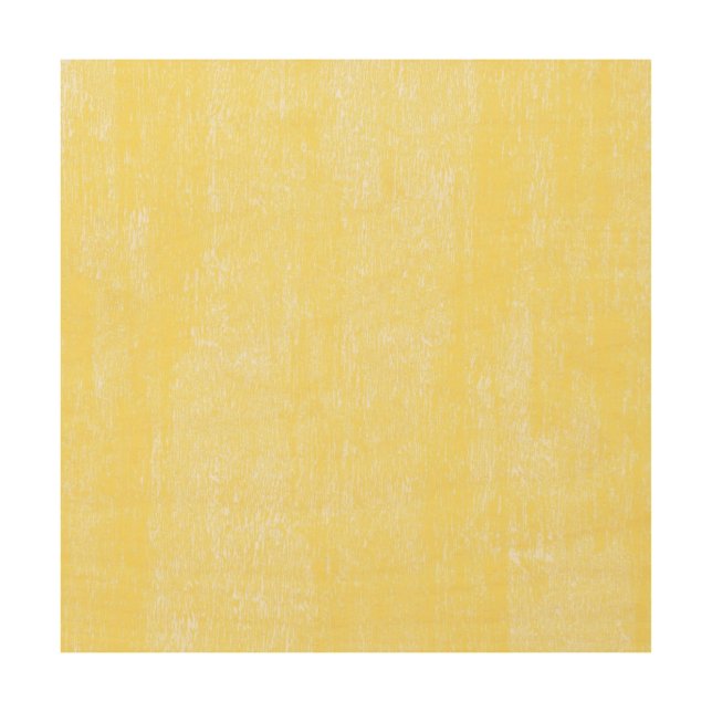 Lemon Yellow Paint Effect Wood Wall Decor (Front)