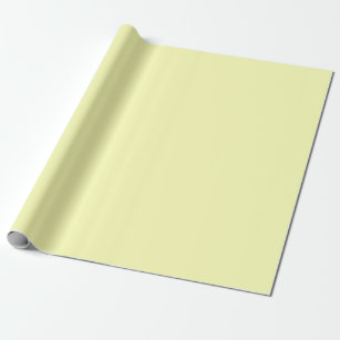 Amber Yellow Solid Color Plain Wrapping Paper by squeakyricardo