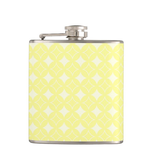 Lemon yellow shippo pattern flask (Front)