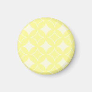Lemon yellow shippo pattern magnet