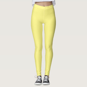 lemon yellow, solid color, solid color leggings