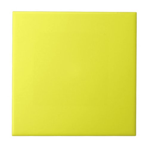 Lemon Yellow Solid Color Tile
