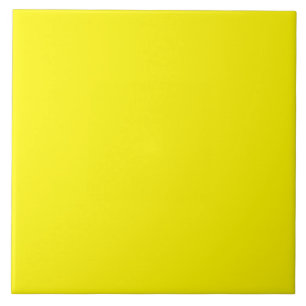 LEMON YELLOW (solid fruity color) ~ Ceramic Tile