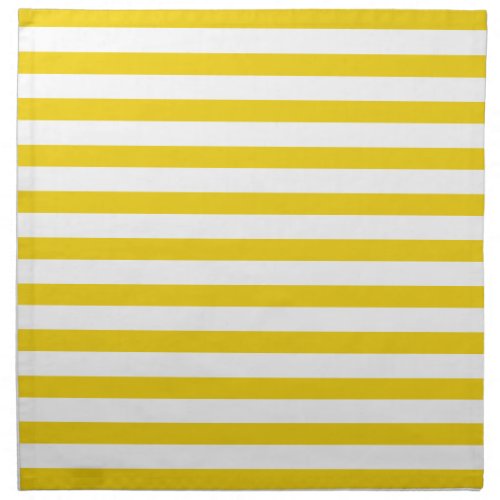 Lemon Yellow Stripes Pattern Napkin