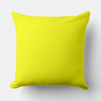 Lemon Yellow Throw Pillow 20" x 20"