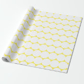 Geometric Lemon Yellow Wrapping Paper