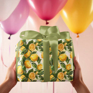 Lemon Yellow Wrapping Paper