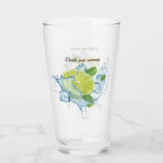 "Lemon Zest Delight: The Ultimate Juice Glass" Glass