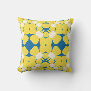 Lemon Zest Motif Throw Pillow 16" x 16"
