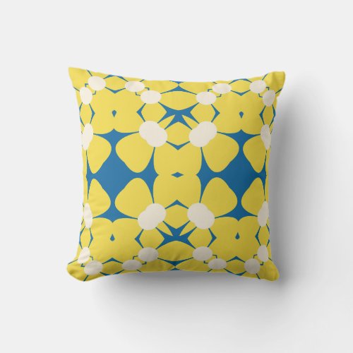 Lemon Zest Motif Throw Pillow 16 x 16